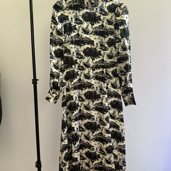 BNWT Reformation Maple Dress Elysian 100% Silk Size 8 - Picture 5 of 6